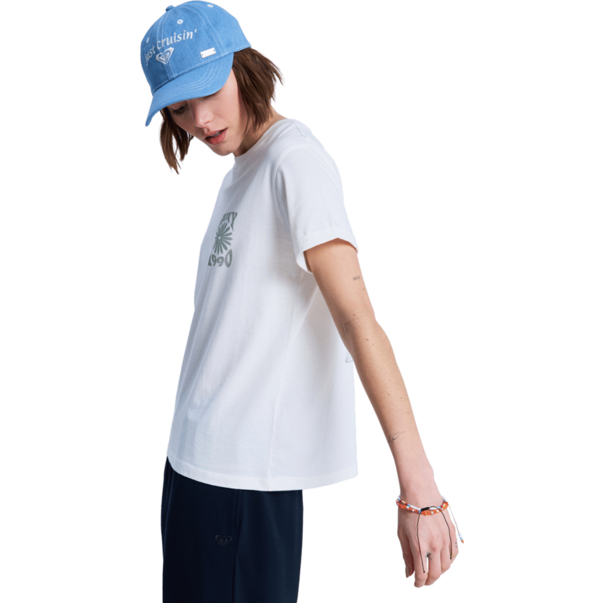 2026 Roxy Womens Oceanregular Short Sleeve T-Shirt ERJZT06110 - Coconut Milk